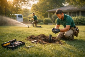 sprinkler spring repair